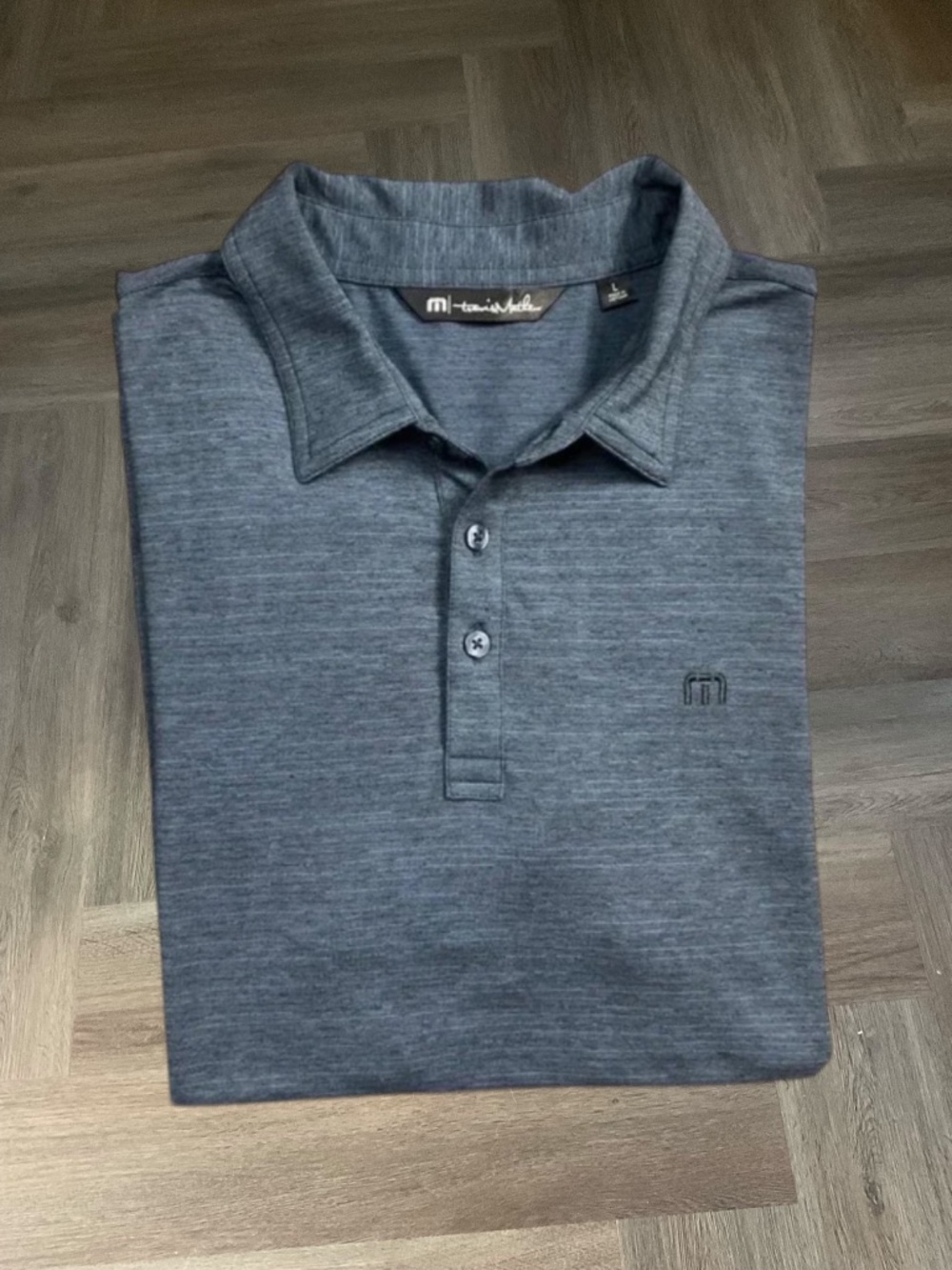 TravisMathew Callaway Master Staff Golf Polo Shirt Mens Large Blue Gray Classic